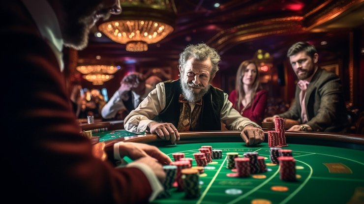 Live AduQ dealer dealing cards at hbo9 slot table